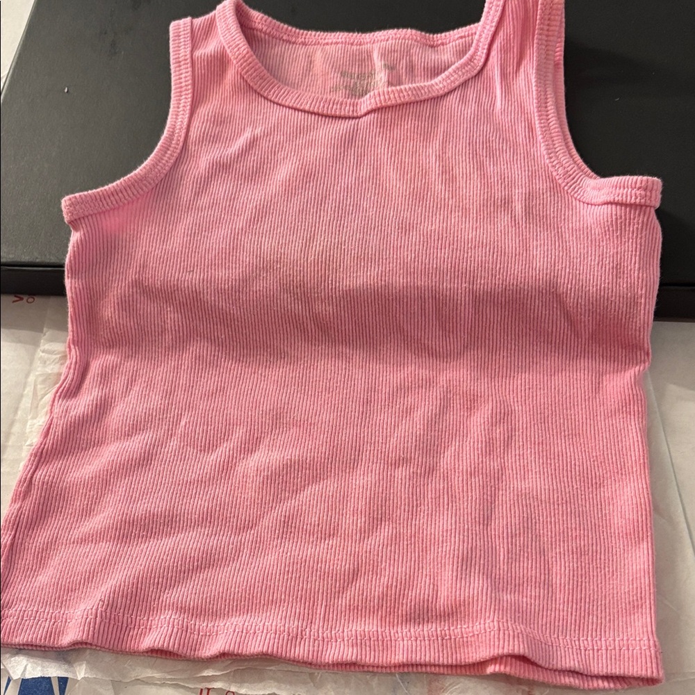 Garanimals Pink Ribbed Tank Top 3t